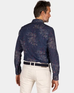 NZA New Zealand Auckland Navy geprint overhemd