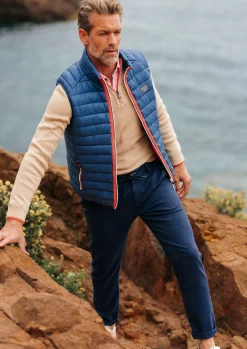 NZA New Zealand Auckland Navy katoenen chino met stretch