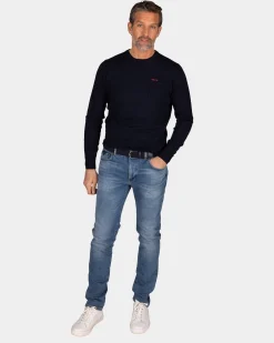 NZA New Zealand Auckland Navy katoenen longsleeve