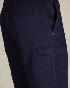 NZA New Zealand Auckland Navy linnen cargo shorts