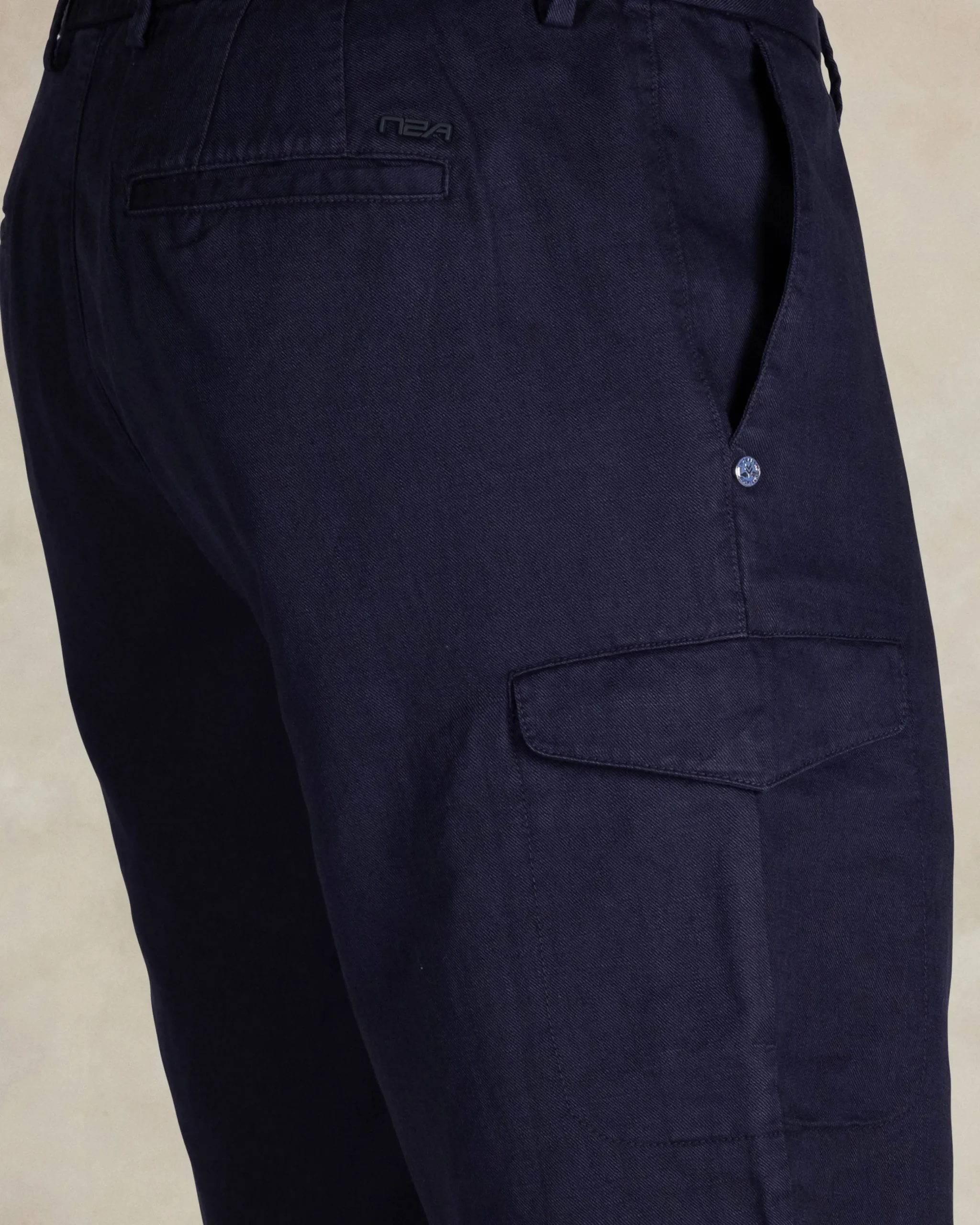 NZA New Zealand Auckland Navy linnen cargo shorts