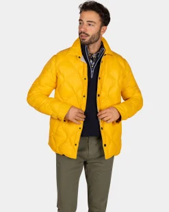 NZA New Zealand Auckland Okergele gewatteerde jas -