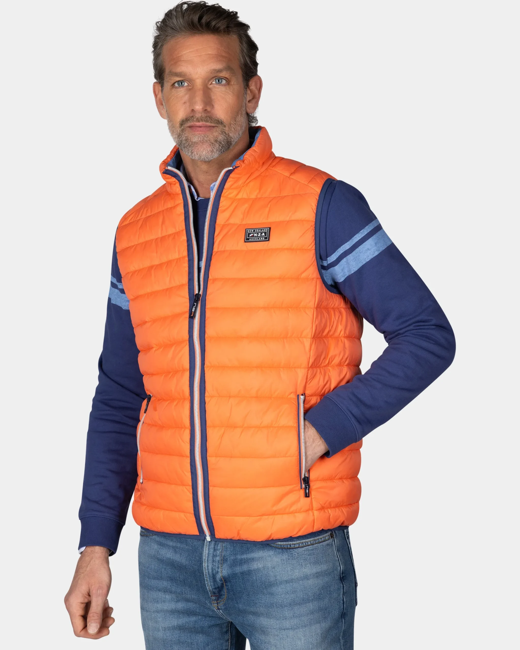 NZA New Zealand Auckland Oranje bodywarmer