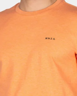 NZA New Zealand Auckland Oranje effen t-shirt van organisch katoen