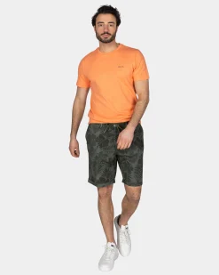 NZA New Zealand Auckland Oranje effen t-shirt van organisch katoen