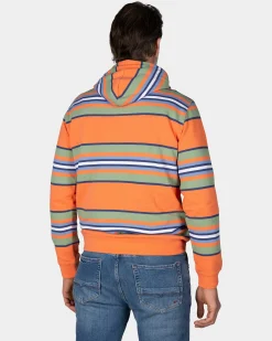 NZA New Zealand Auckland Oranje gestreepte hoodie