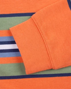 NZA New Zealand Auckland Oranje gestreepte hoodie