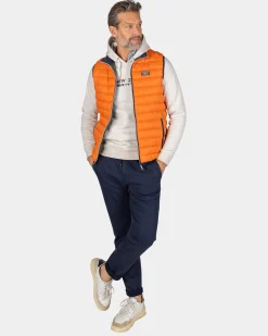 NZA New Zealand Auckland Oranje gewatteerde bodywarmer -