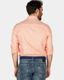 NZA New Zealand Auckland Oranje linnen overhemd -