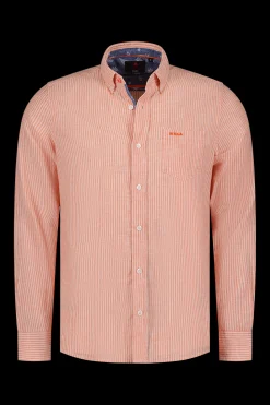 NZA New Zealand Auckland Oranje linnen overhemd -