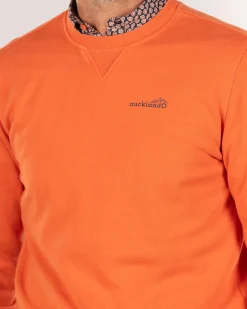 NZA New Zealand Auckland Oranje sweater met ronde hals -