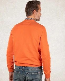 NZA New Zealand Auckland Oranje sweater met ronde hals -