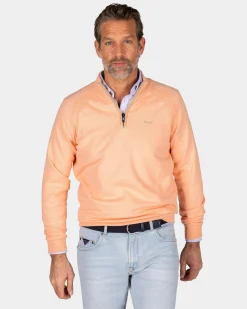 NZA New Zealand Auckland Oranje trui met halve rits