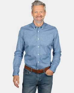 NZA New Zealand Auckland Overhemd met lange mouwen en print Rotootuaura -