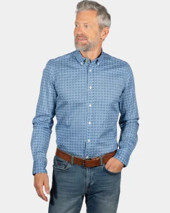 NZA New Zealand Auckland Overhemd met lange mouwen en print Rotootuaura -