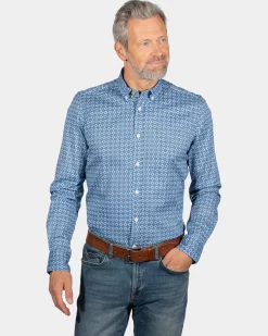 NZA New Zealand Auckland Overhemd met lange mouwen en print Rotootuaura -