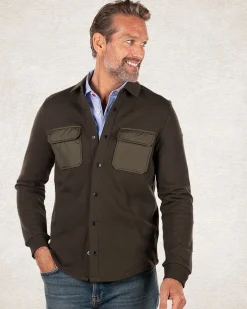 NZA New Zealand Auckland Overshirt van katoen fleece -