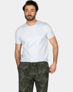 NZA New Zealand Auckland Pastelblauw t-shirt met elastaan