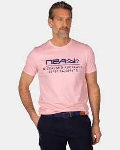 NZA New Zealand Auckland Pastelroze t-shirt