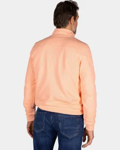 NZA New Zealand Auckland Perzikkleurige sweater met halve rits