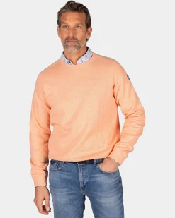 NZA New Zealand Auckland Perzikkleurige trui met ronde hals