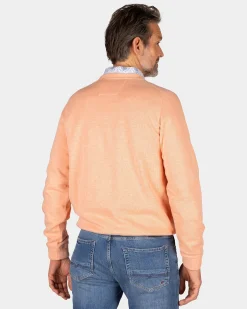 NZA New Zealand Auckland Perzikkleurige trui met ronde hals