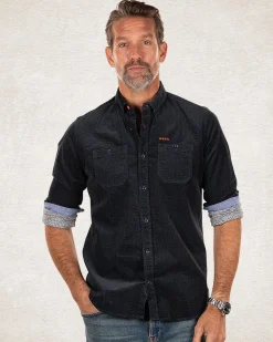 NZA New Zealand Auckland Petrol corduroy overhemd -