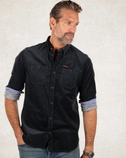 NZA New Zealand Auckland Petrol corduroy overhemd -