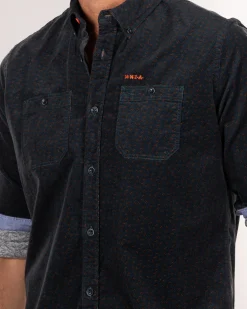 NZA New Zealand Auckland Petrol corduroy overhemd -