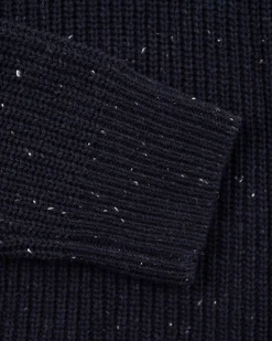 NZA New Zealand Auckland Pullover met halve rits van katoen en wol -