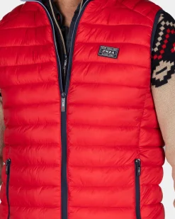 NZA New Zealand Auckland Rode gewatteerde bodywarmer -