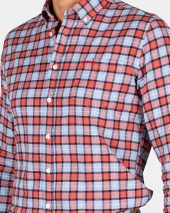 NZA New Zealand Auckland Rood en blauw geruit overhemd -