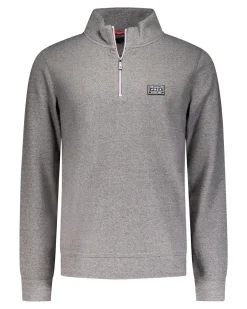 NZA New Zealand Auckland Sportieve grijze trui met halve rits -