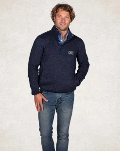 NZA New Zealand Auckland Sweater met halve knoopssluiting -