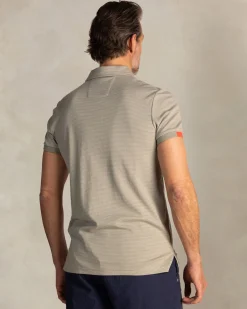 NZA New Zealand Auckland Taupe polo van katoen en gerecyclede polyester