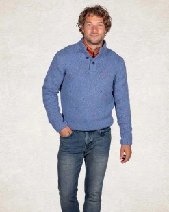 NZA New Zealand Auckland Trui met halve knooppsluiting van wolmix -