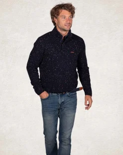 NZA New Zealand Auckland Trui met halve knooppsluiting van wolmix -