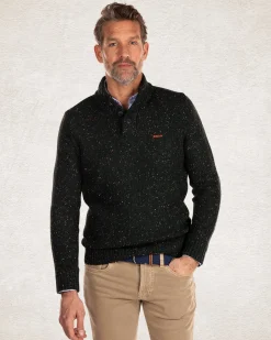 NZA New Zealand Auckland Trui met halve knooppsluiting van wolmix -