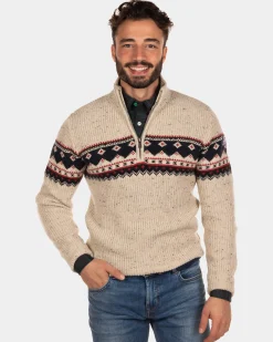 NZA New Zealand Auckland Trui met halve rits Aranga -