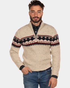 NZA New Zealand Auckland Trui met halve rits Aranga -