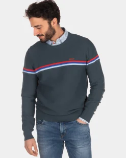 NZA New Zealand Auckland Trui met ronde hals en strepen -