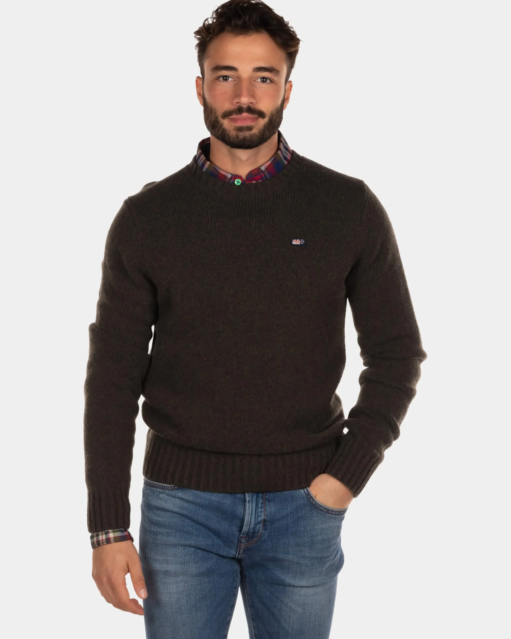 NZA New Zealand Auckland Trui met ronde hals Stag -