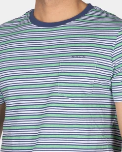 NZA New Zealand Auckland T-shirt met blauwe strepen