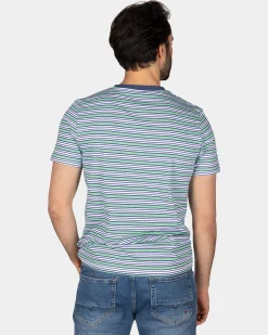 NZA New Zealand Auckland T-shirt met blauwe strepen