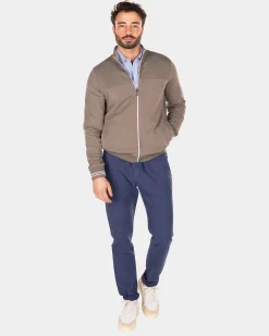 NZA New Zealand Auckland Vest met gekleurde bies -