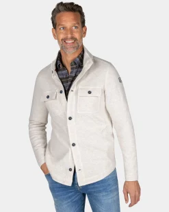 NZA New Zealand Auckland Wit katoenen overshirt -