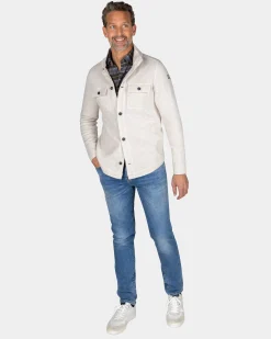NZA New Zealand Auckland Wit katoenen overshirt -