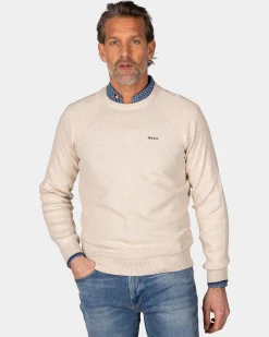 NZA New Zealand Auckland Witte effen pullover met ronde hals