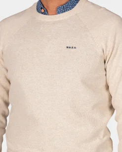 NZA New Zealand Auckland Witte effen pullover met ronde hals