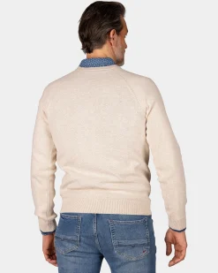 NZA New Zealand Auckland Witte effen pullover met ronde hals